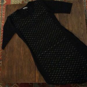 3/4 sleeve light sweater dress